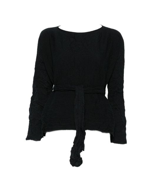 Daniela Gregis Black Baumwollhemd