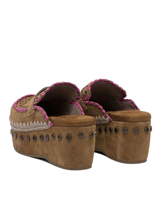 Mou Brown Heeled Schuhe