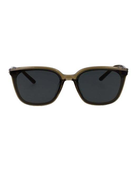 Gentle Monster Black Sanfte Monster quadratische Sonnenbrille Pino KC1 Khaki Schwarz