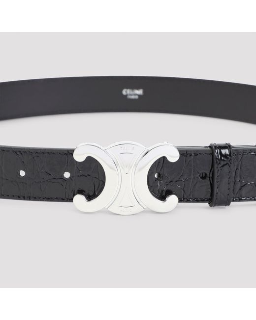 Céline Black Calf Leather Belt
