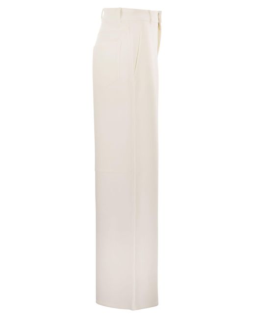 Max Mara White Merlot Trikothose