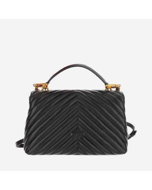 Pinko Black Love Lady Puff Big Bag