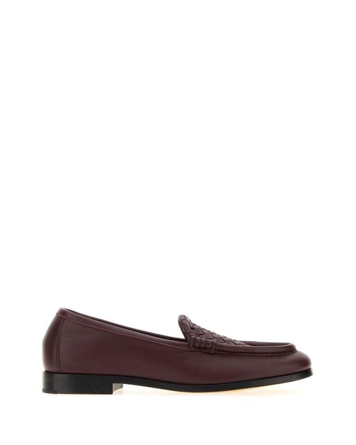Bottega Veneta Brown Mahogany Woven Loafers