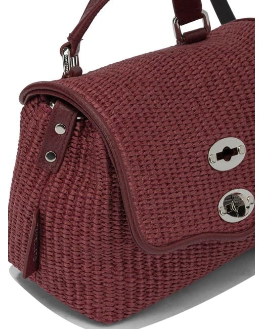Zanellato Purple "Postina Vimini Baby" Small Hand Bag