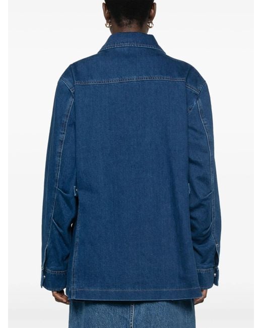 Closed Blue Field Jacket Clothing