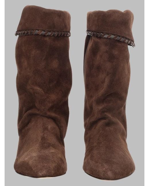 Isabel Marant Brown Chic Ankle Boots For