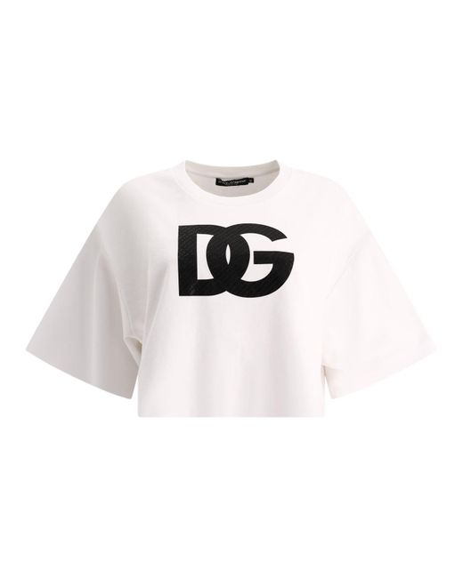 Camiseta de con logotipo Dolce & Gabbana de color White