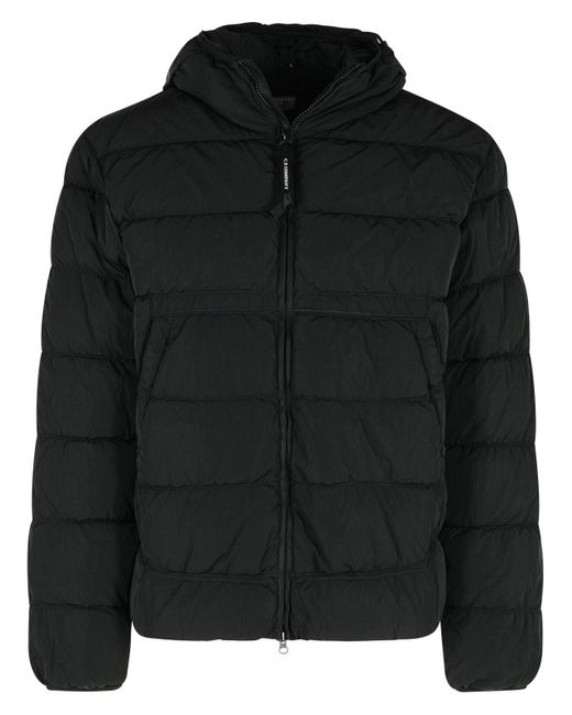 'Chrome R' Black Polyamide Down Jacket C P Company
