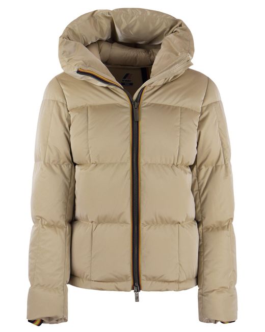 Brielin chaqueta con capucha K-Way de color Natural
