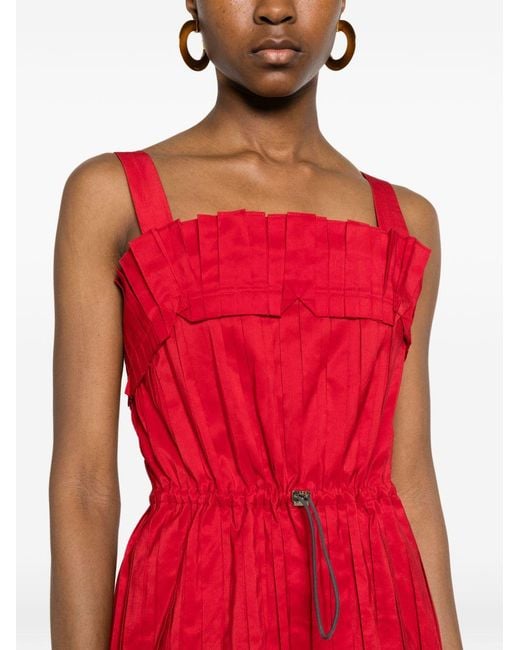 Fendi Red Silk Top