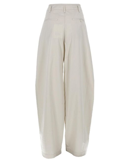 Lemaire White Essential Trousers