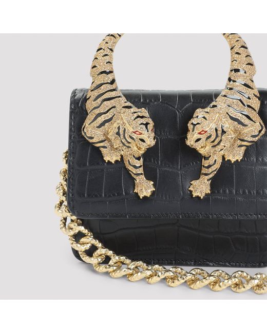 Roberto Cavalli White Roar Small Flap Shoulder Bag