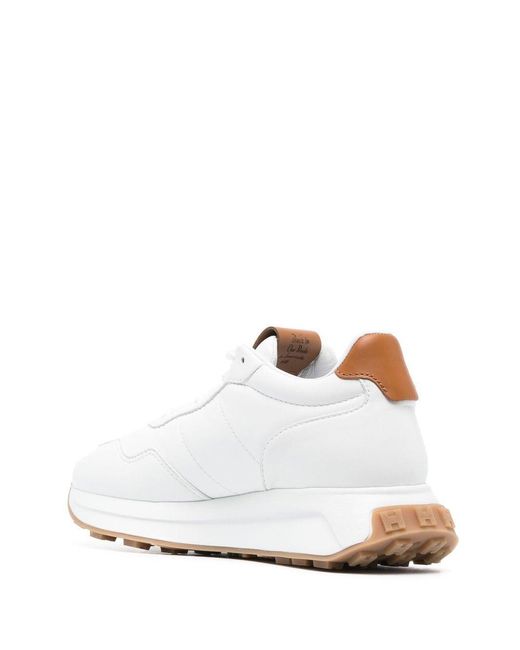 Hogan White H Patch Weiße Und Braune Glitzer Sneaker