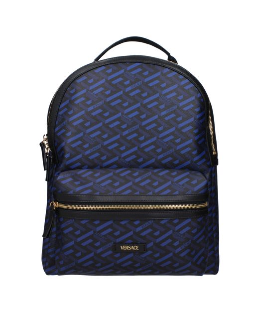 Versace Blue Backpacks And Marsupial