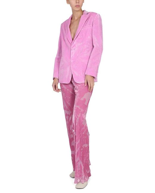 Etro Pink Maxi Paisley Patterned Jacket