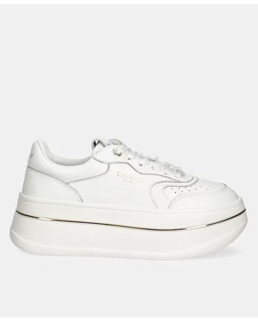 Twinset White Flatform Sneakers