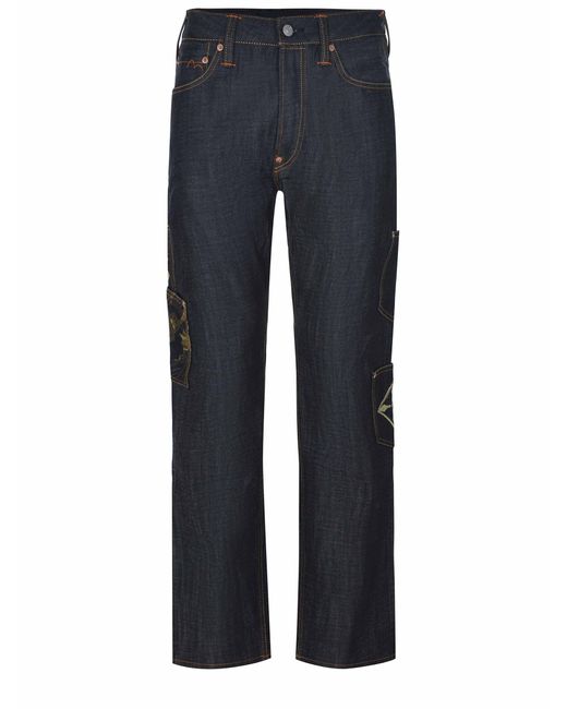 Evisu Blue Jeans Made Of Denim for men