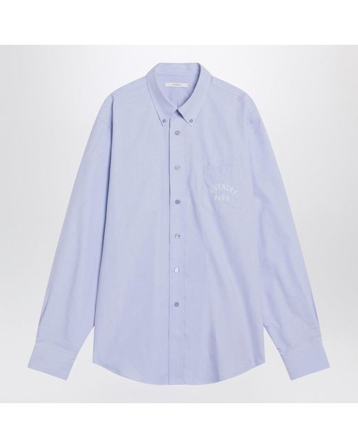 Givenchy Blue Light Button-Down Shirt for men