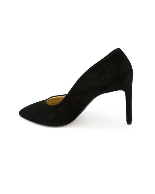 Walter Steiger Black Suede Pointed-Toe Pumps