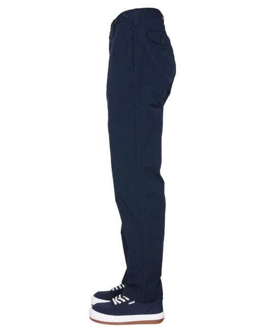 Nigel Cabourn Blue Oversize Fit Trousers for men