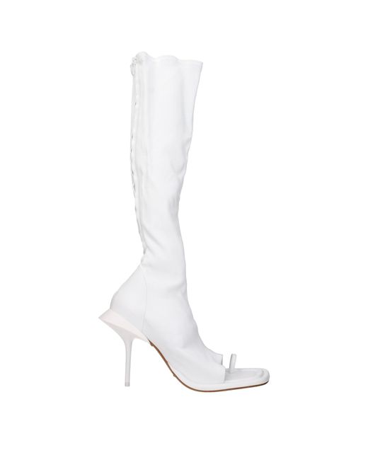 Max Mara White Sportmax Boots Leather/Optical