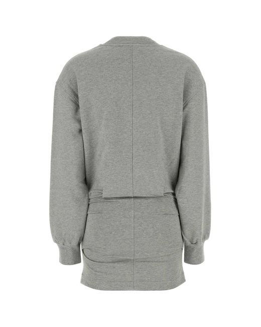 The Attico Gray Mini Dress