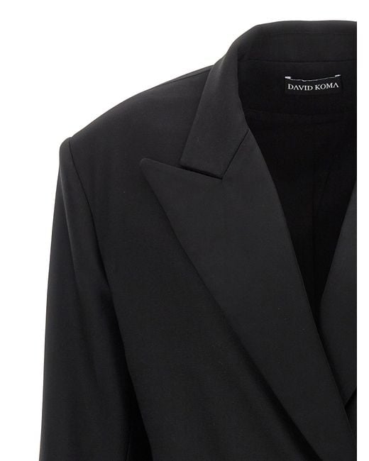Blazer de Tuxedo 'a medida de David Koma de color Black