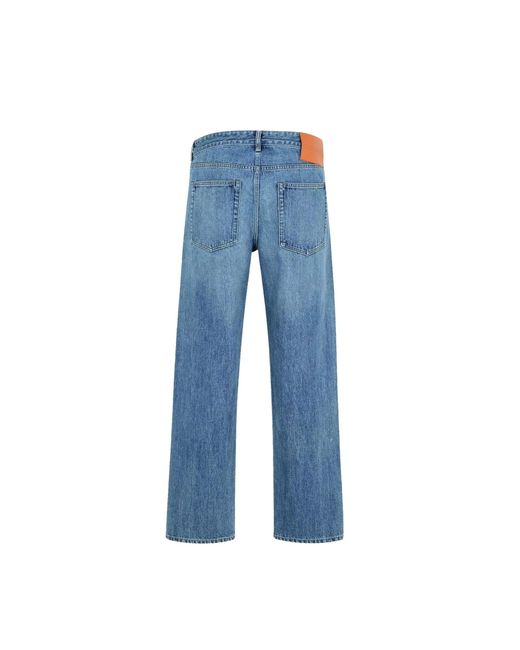 Jil Sander Blue Straight-Leg Light Denim Jeans With Timeless Silhouette for men