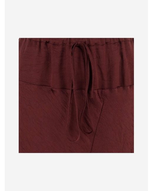 Lauren Manoogian Purple Long Rayon Skirt With Drawstring