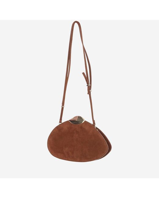 Belle de Jour Suede Bag Benedetta Bruzziches de color Brown