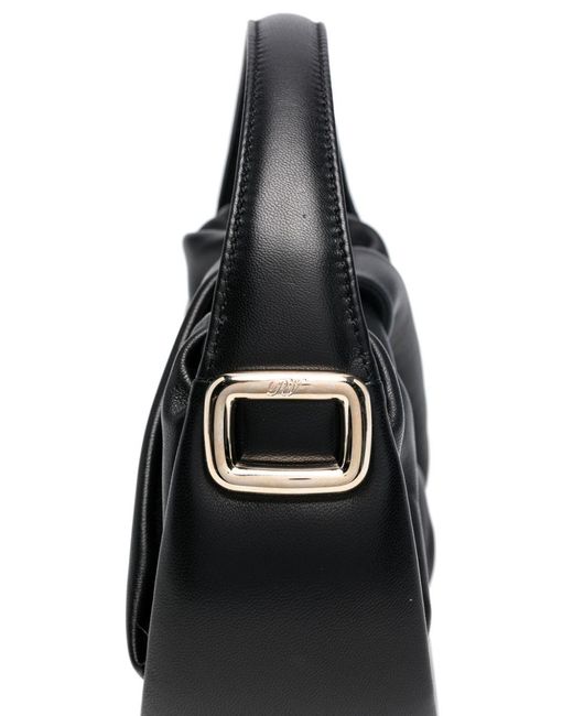 Roger Vivier Black Viv Choc Royale Mini Hobo Bag