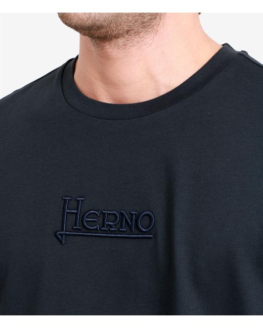 Herno T -Shirts und Polos Blau in Black für Herren