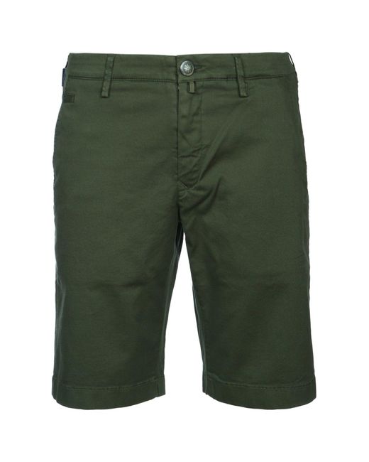Jacob Cohen Green Solid Shorts for men