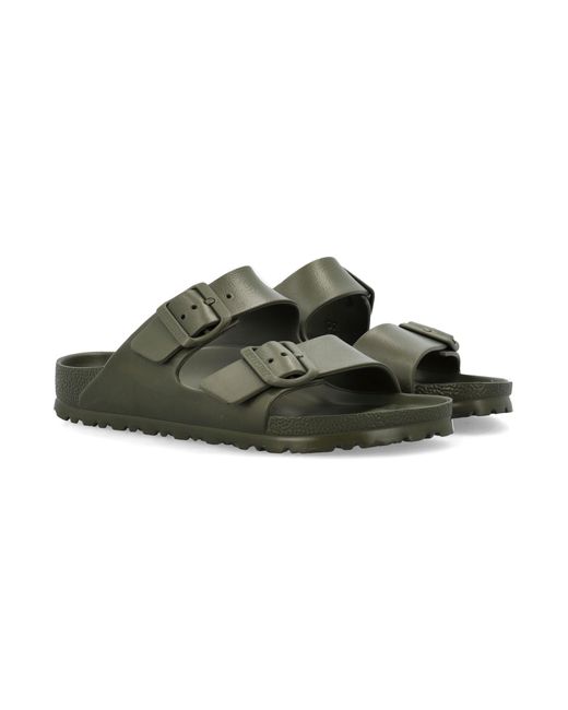 Birkenstock Green Arizona Eva Khaki Narrow Sandals