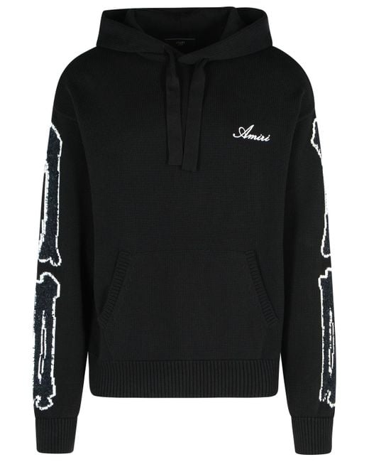 Suéter de algodón negro de 'Bones' Amiri de hombre de color Black