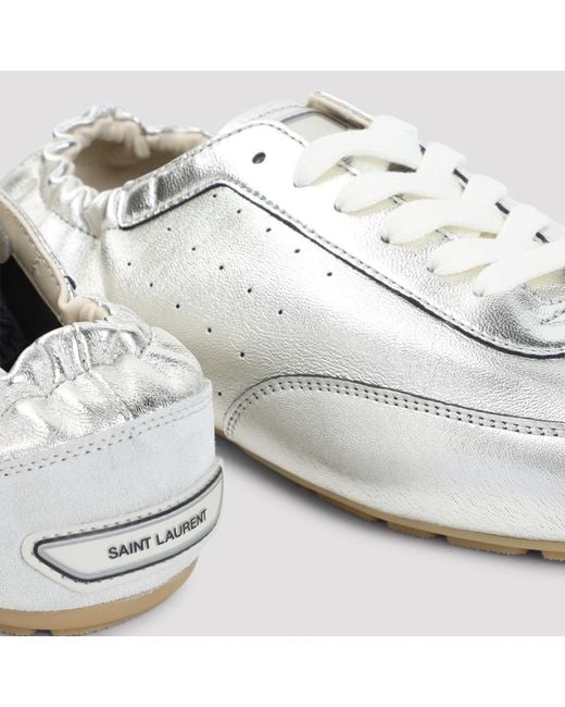 Saint Laurent White Lewis Sneakers