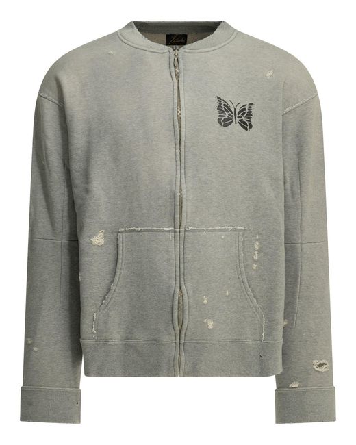 Sweat-shirt zippé « Déconstruit » Needles pour homme en coloris Gray