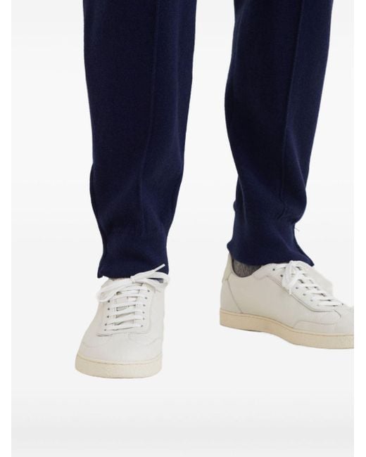 Zapatillas de cuero Brunello Cucinelli de hombre de color White