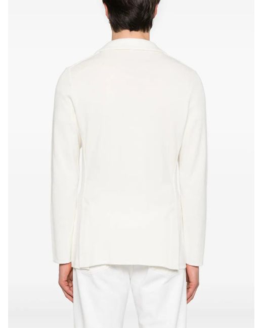 Lardini White Gestrickt Blazer