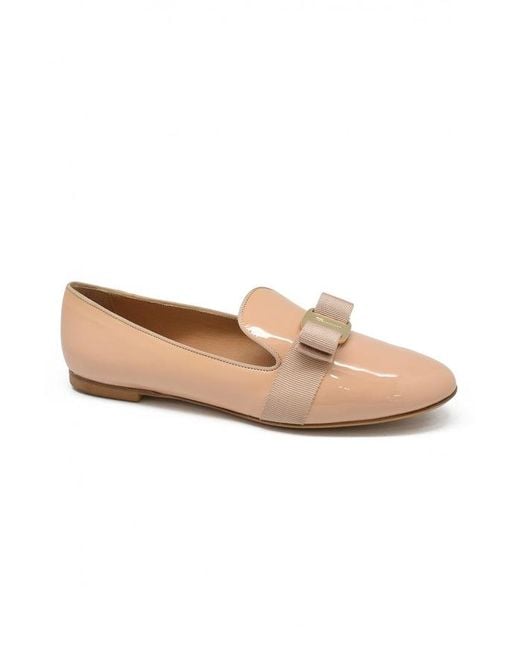 Ferragamo Natural Salvatore Scotty Loafers