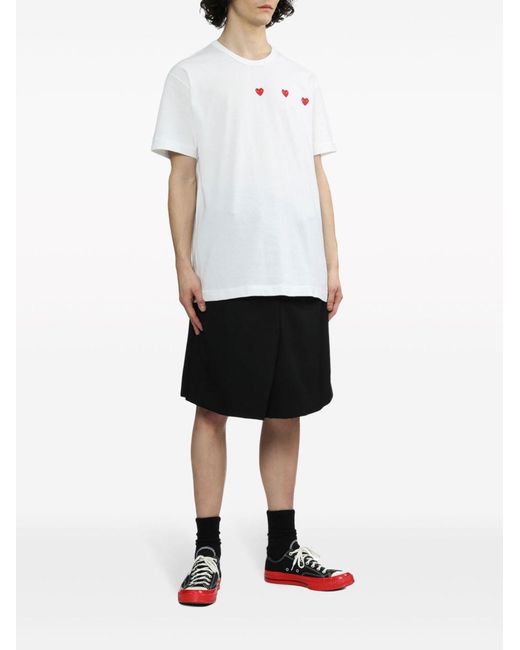 Comme des Garçons White "Logo Print" T-Shirt
