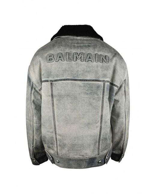 Balmain Black Denim Jacket for men