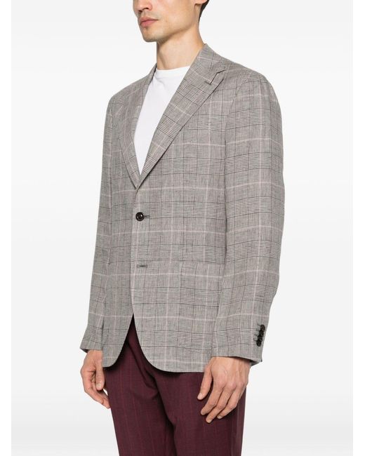 Boglioli Gray Line Double-Breasted Jacket