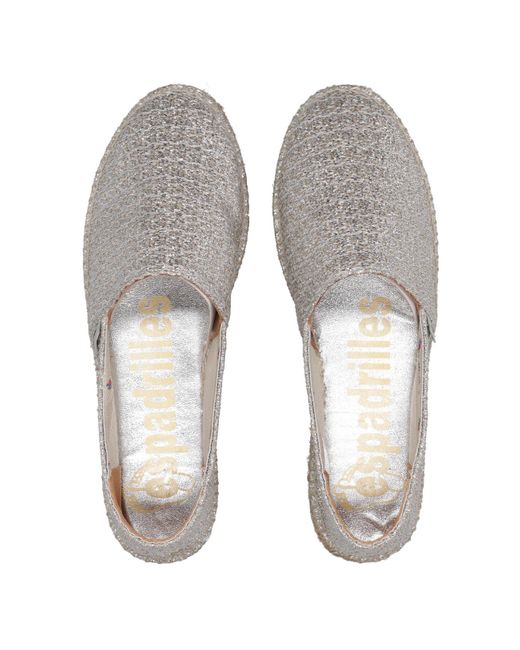 Espadrilles Gray Flat Shoes