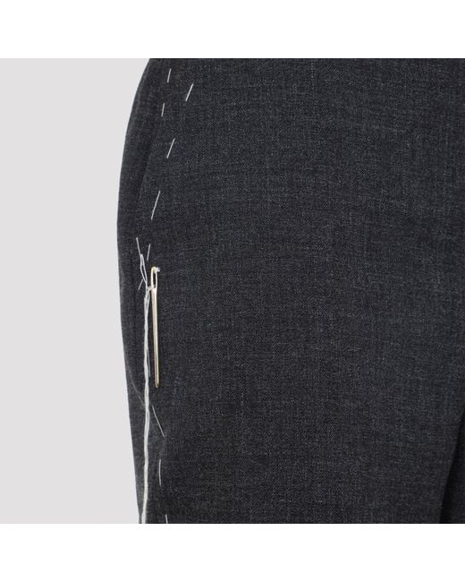Moschino Blue Wool Pants For