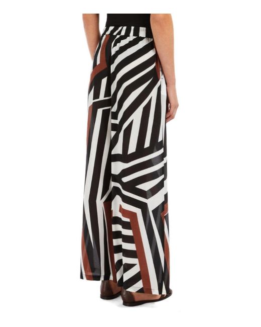 Max Mara Black Beachwear Tropea Cocoa Trousers