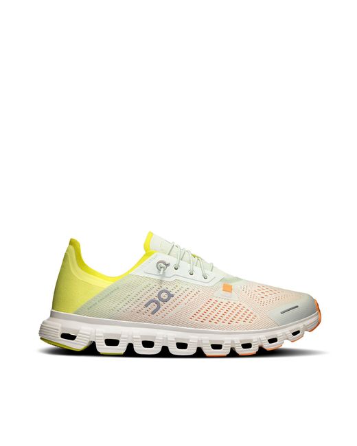 On Shoes White Sneaker Cloud 6 Coast Aloe/Limelight