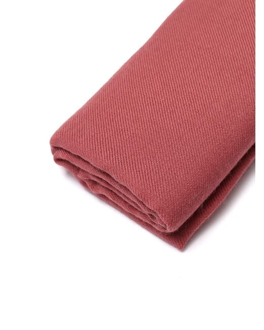 Destin Red Solid 90 X90 Scarf