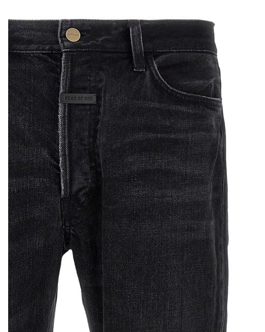 Fear Of God Black Classic 5 Pocket Jeans for men