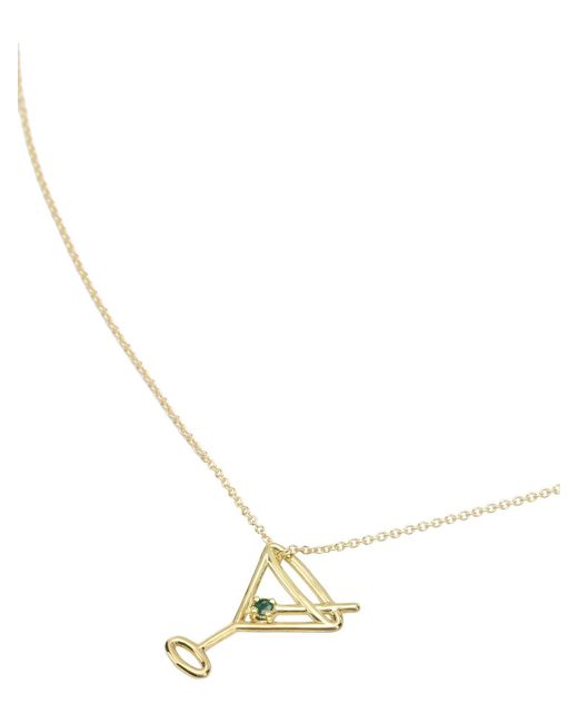 Aliita Metallic "Martini Esmeralda" Necklace